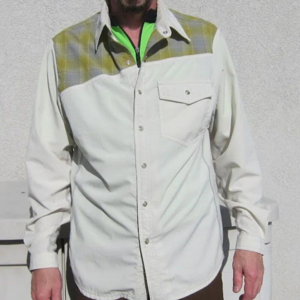 Club Ride Mens Go Long Shirt Cycling Jersey Size S Bike Long Sleeve Pearl Snap